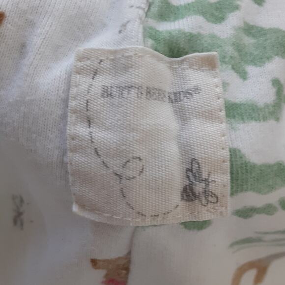 Burts Bees Kids 10 Pajama Set Christmas Reindeer Forest White Organic Cotton - Picture 8 of 12